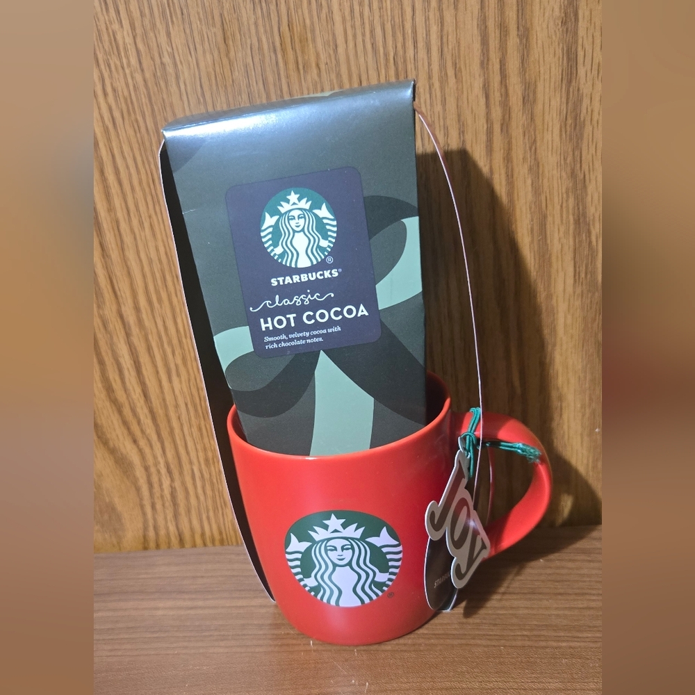 Starbucks Red Mug with Classic Hot Cocoa